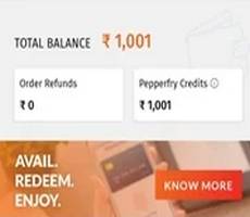 PepperFry Added Free Rs 1001 in Wallet 100% Usable on Any Order -Birthday Special