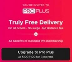 Upgrade To Zomato Pro Plus Membership at Rs 100 Get Truly Free Delivery