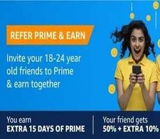 Flat 60% Cashback on Amazon Prime Membership Youth Offer Via Referral -How to Avail