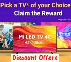 Flipkart Tap And Win Mystery Offer Rs 1000 OFF on TVs -Direct Link