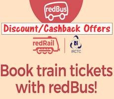 RedBus 10% Upto Rs 100 Cashback via Slice Card on Bus Trains Tickets