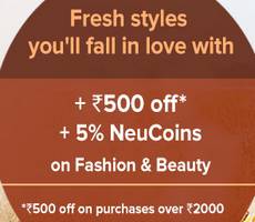 TataCliq Flat Rs 500 Off Coupon on 2000 +5% NeuCoins on Fashion and Beauty