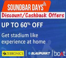 Amazon Soundbar Days Upto 60% Off +Bank Deals