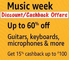 Amazon Music Week Sale Upto 60% Off +15% Off Coupon +10% Bank Deals