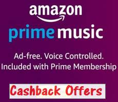 Amazon Music FREE Rs 200 Cashback on Playing 1st Song or Podcast