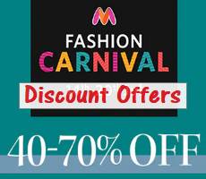 Myntra Fashion Carnival Biggest Sale 40%-70% Off +10% Bank Offers
