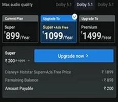 Disney+ Hotstar TimesPrime User Extend Super 6 Months Plan +Ad Free for Rs 200 -Upgrade Trick