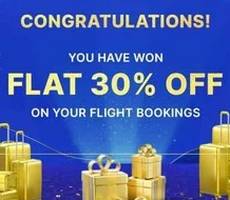 Flipkart Big Billion Days Flat 30% Off On Flight Bookings -Collect Reward on 10th Sept