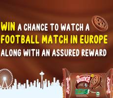 Sunfeast Bounce Offer How To SMS Win Football And Foreign Trip -Process To Claim Details