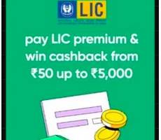 CRED Deal Get Rs 50 to 5000 Cashback on LIC Premium Payments -How To