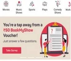 Get Rs 50 BookMyShow Voucher for FREE -How To Claim New Loot Deal