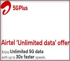 Airtel Free Unlimited 5G Data Offer For All 5G Users -How to Get Claim Redeem