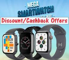 Amazon Mega Smartwatch Fest Upto 80% Off +Flat Rs 100 UPI +10% Off Coupon