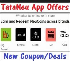 TataNeu Loot Flat 450 NeuCoins on 1st Order of Rs 1000 -Reward League Deal