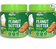 Buy Alpino Natural Peanut Butter Crunch 800G at Rs 163 Lowest Price Amazon Deal