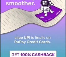 Slice Link RuPay Credit Card And Get 100% Cashback Upto 100 -How To Details