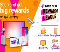 TataNeu Rewards League Play And Win Prizes -Sure 150 NeuCoins on 500