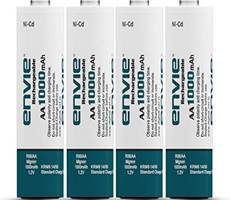 Buy ENVIE AA 1000mAh Rechargeable Batteries Pack of 4 at Rs 250 Lowest Price Amazon Deal
