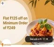 Swiggy Rs 125 OFF Coupon on 199 or 249 in Exchange of 500 Paytm Points