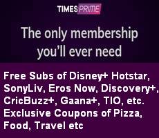 TimesPrime 1 Year Membership at Rs 849 +Upto 250 Cashback +Free Disney+ Hotstar, SonyLiv, etc
