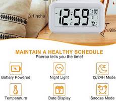 Buy Digital Alarm Desk Clock with Date Temperature at Rs 299 Lowest Price Amazon Deal