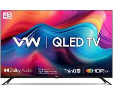 Buy VW 43 Inches WebOS Frameless 4K UHD Smart QLED TV at Rs 20749 Lowest Price Amazon Deal