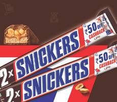 Snickers FREE Rs 50 Cashback Offer How to Claim -Full Details