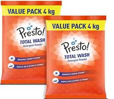 Buy Amazon Brand Presto Total Wash 8KG Detergent Powder at Rs 458 Lowest Price Deal
