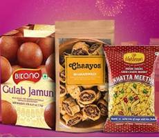 Buy Mithai Namkeen Snacks Dry Fruits at Upto 60% OFF From Amazon -Lowest Price Deals