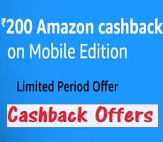 Get Amazon Prime Video Mobile Edition at Rs 399 For 1 Year -Rs 200 Cashback Deal