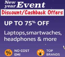 Amazon New Year Event Sale Upto 75% Off +10% Off Bank Deals