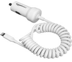 Buy Amazon Basics 12W Coiled Lightning Car Charger at Lowest Price Deal