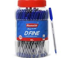 Buy Reynolds DFine Ball Pen BLUE Pack Of 50 at Rs 225 Lowest Price Amazon Deal